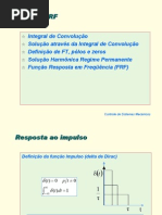 Apostila Controle - 07 - Integral de Convolução, Função de Transferência e Função Resposta em Frequência