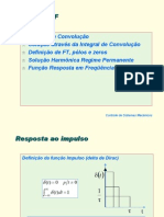 Apostila Controle - 07 - Integral de Convolução, Função de Transferência e Função Resposta em Frequência