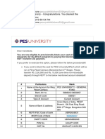 FWD PES University - Congratulations. You Cleared The PESSAT Interview