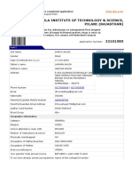 Bits Final Application Form