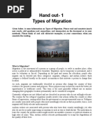 Types of Migration-Handout 1