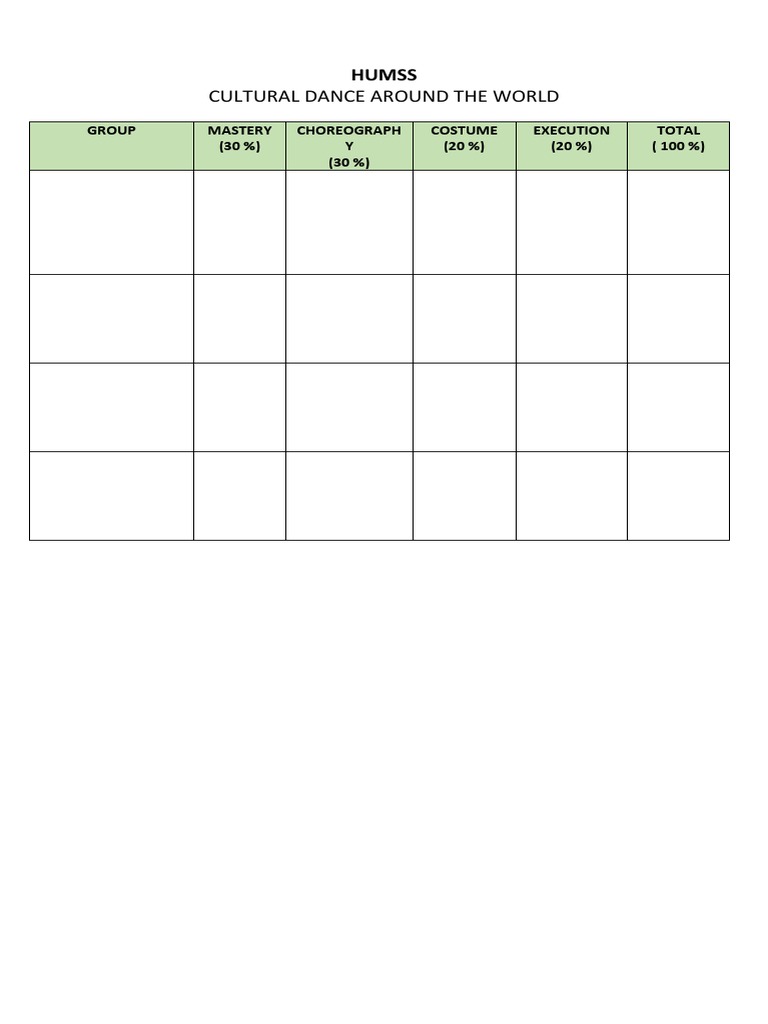 Criteria For Judging | PDF | Art