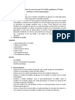 Rapport de Laboratoire de Spectroscopie UV