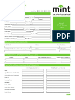 MINT SENIOR HIGH Application Form