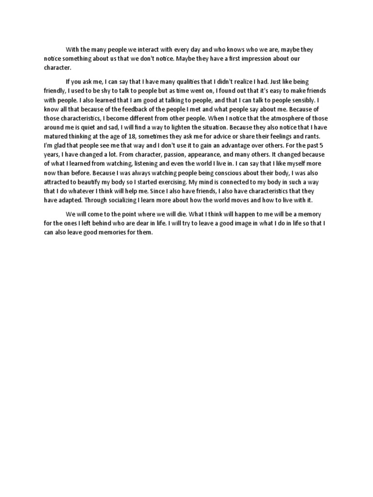 Who Am I | PDF | Wellness