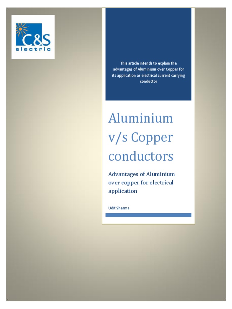 Aluminium Vs Copper PDF Electrical Resistivity And Conductivity Copper