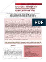 Evaluation of Changes in Bleeding Time in Hypertensive Patients On Amlodipine - A Prospective Observational Study