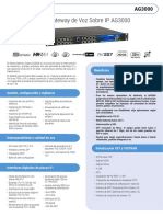 AG3000 Media Gateway Voz IP 960 canales