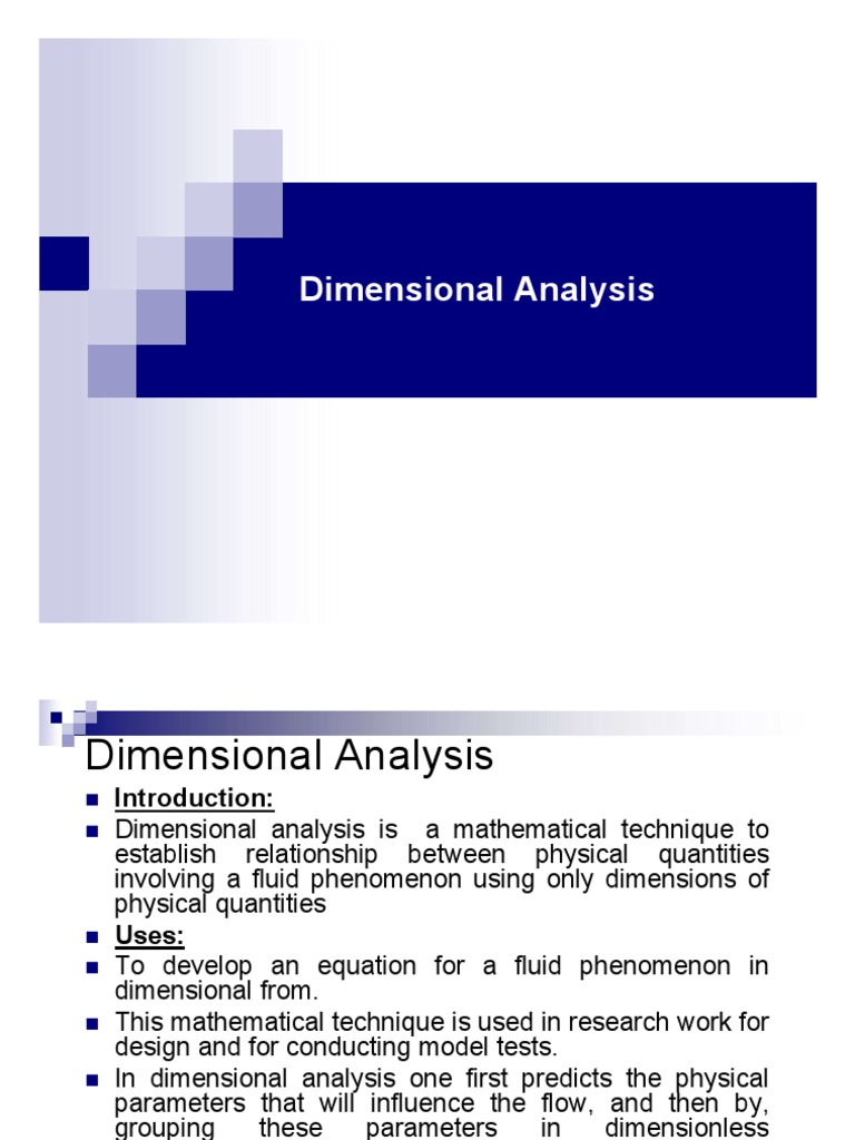 Dimensional Analysis PDF Physical Quantities Physical Sciences