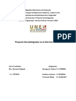 Proyecto Socio Integrador en el Servicio Policial