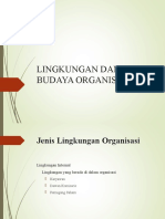 Lingkungan & Budaya Organisasi