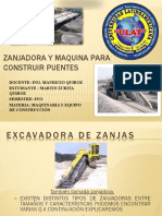 Zanjadora y Maquina para Construir Puentes