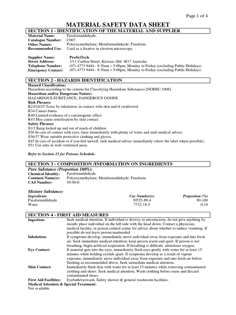 msds-formalin-2-pdf-personal-protective-equipment-dangerous-goods
