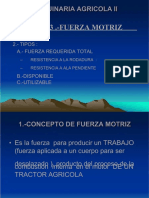 Fuerza motriz en maquinaria agrícola