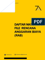 Daftar Materi Dan File Rencana Anggaran Biaya (Rab) Zaa 2022