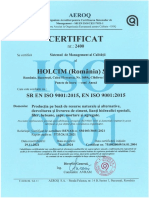 Certificat Si Anexa ISO 9001 - Val 2024