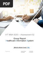 MBA 6203 - Assessment 02 Document v3.0 (Group Report) - Group No 06