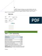 BMR Calculator