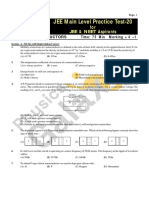 JEE Main Level Practice Test-20: For JEE & NEET Aspirants