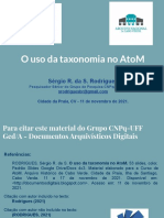 Uso da taxonomia no AtoM