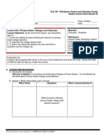 SAS 3 ELE 106 Distribution System and Substation Design