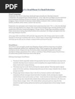 Download Cloud Computing vs Cloud Phone vs Cloud Television by Kallu Juzan SN60199632 doc pdf