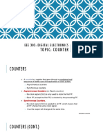 EEE 303 - Digital Electronics Topic - Counter