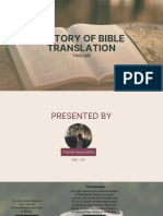 CE1 - Translation of The Bible