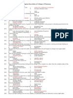 Pharmaceutical Chemistry Answer Key (PINK PACOP)