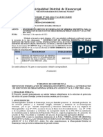 INFORME 003 Requerimiento de Formulacion - Autorizacion de Obras Minimas