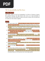 The Two Grandmothers by Olive Senior | PDF