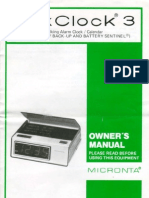 Micronta VoxClock 3 - Owners Manual & Schematic - Cat. 63-906