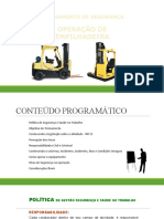 Treinamento de Segurança na Operação de Empilhadeira