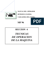 Manual de Operador de Retroexcavadora