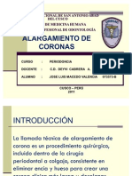 Alargamiento de Coronas