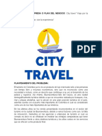 Nombre de La Empresa O Plan Del Negocio: City Travel "Viaje Por La SLOGAN: "Déjate Llevar, Vive La Experiencia" Logotipo