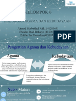 Hubungan Agama Dan Kebudayaan