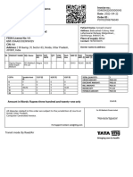 Invoice for medical supplies