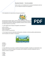 Geografía Primer Trimestre