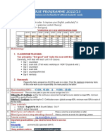 Course Programme