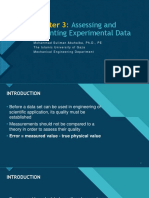 Assessing Experimental Data