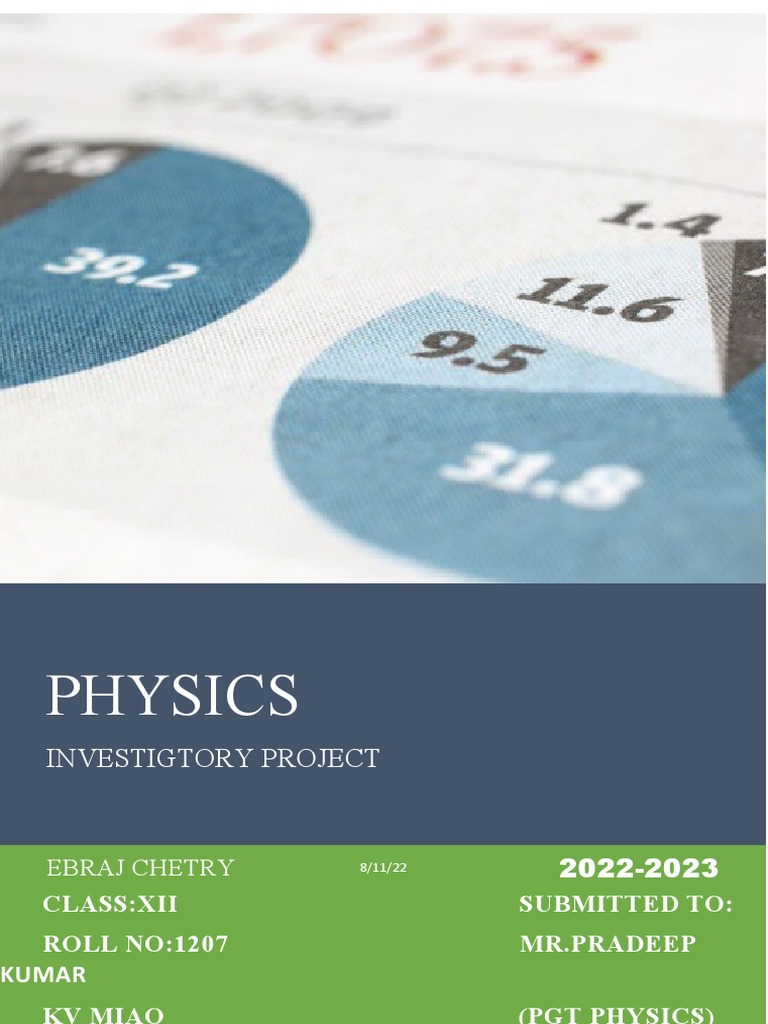 Hollow Prism Class 12 Physics Investigatory Project PDF Prism Refractive Index