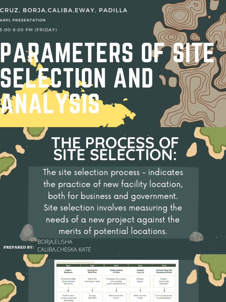 Site Selection Process Overview | PDF | Evaluation | Feasibility Study
