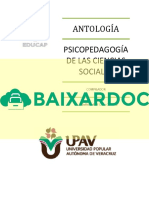 Antologia Psicopedagogia de Las Ciencias Sociales