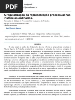 Representacao processual