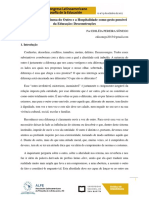 ARTIGO - A Alteridade Vertiginosa Do Outro e A Hospitalidade Como Gesto Possível Da Educação Desconstruções