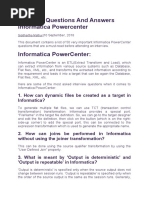 Interview Questions and Answers Informatica Powercenter