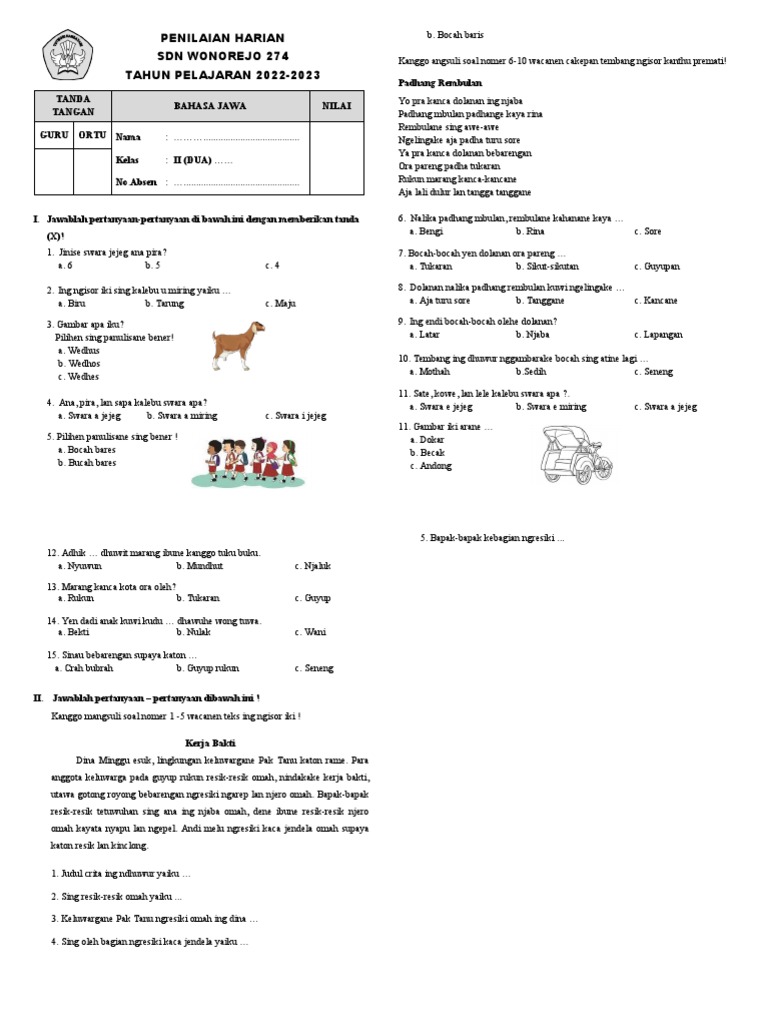 Ph Basa Jawa Kelas 2 Sem 1 Pdf