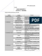 Food Chemistry - Activity 2