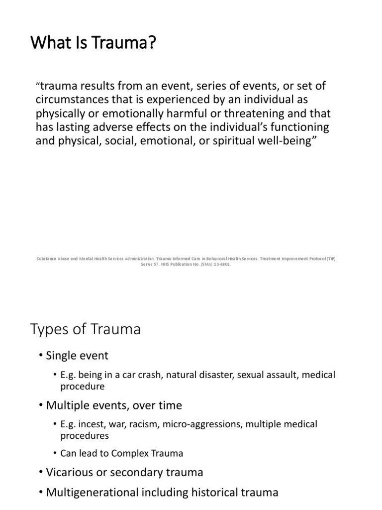 What Is Trauma? PDF Psychological Trauma Stress (Biology)